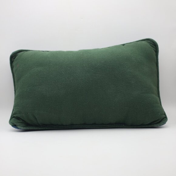 Vintage Deck the Halls Tapestry Pillow 7x12" - Picture 3 of 5